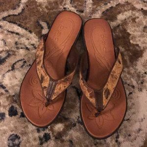 BOC B.O.C. Flip Flops Sandals Brown Cork size 7